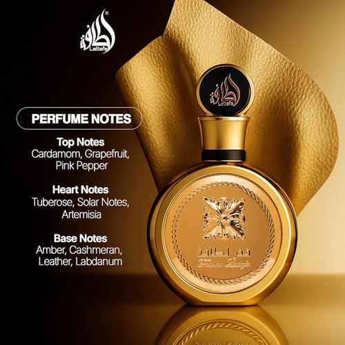 Lattafa Fakhar Gold Extrait - Floral, Amber, Woody - Eau de Parfum Long-Lasting Fragrance for Unisex, 3.40 Ounce / 100 ml