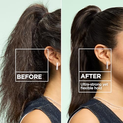 Garnier Fructis Sleek & Shine Hairspray, Provides 24-Hour Anti-Humidity and Frizz Control, Extra Strong Hold, Infused with Bamboo Extract for Ultra-Smooth Hair, 8.25 oz (Packaging May Vary)