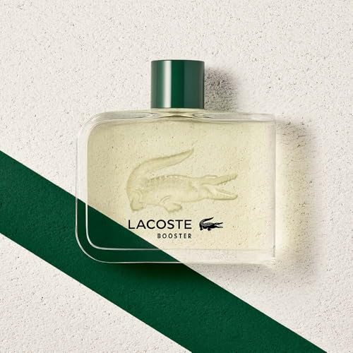 Lacoste - Booster Eau de Toilette - Men's Fragrance - Fougere Aromatic - With notes of Mint, Lavender & Cedarwood - 4.1 Fl Oz