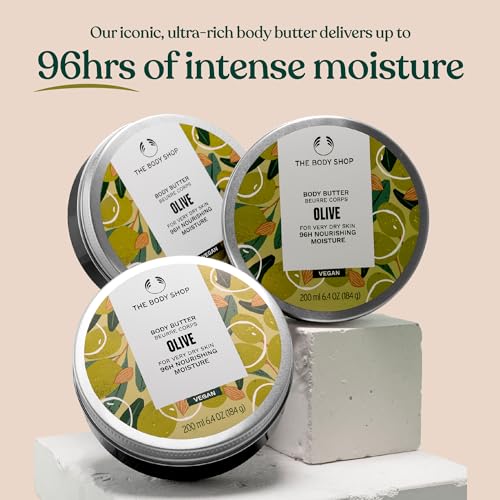 The Body Shop Olive Body Butter – Nourishing & Moisturizing Skincare for Very Dry Skin – Vegan – 6.75 oz