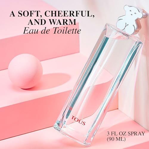 TOUS Silver Eau de Toilette for Women, Elegant Floral Fragrance, 3 Fl Oz