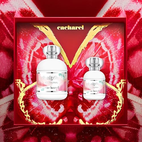 Cacharel Anais Anais, Eau de Toilette for Women, Floral, Green With Notes of White Lily & Musk, Classic Romantic Scent with Hyacinth, Jasmine and Cedarwood, Long Lasting Fragrance Spray, 1.0 Fl. Oz.
