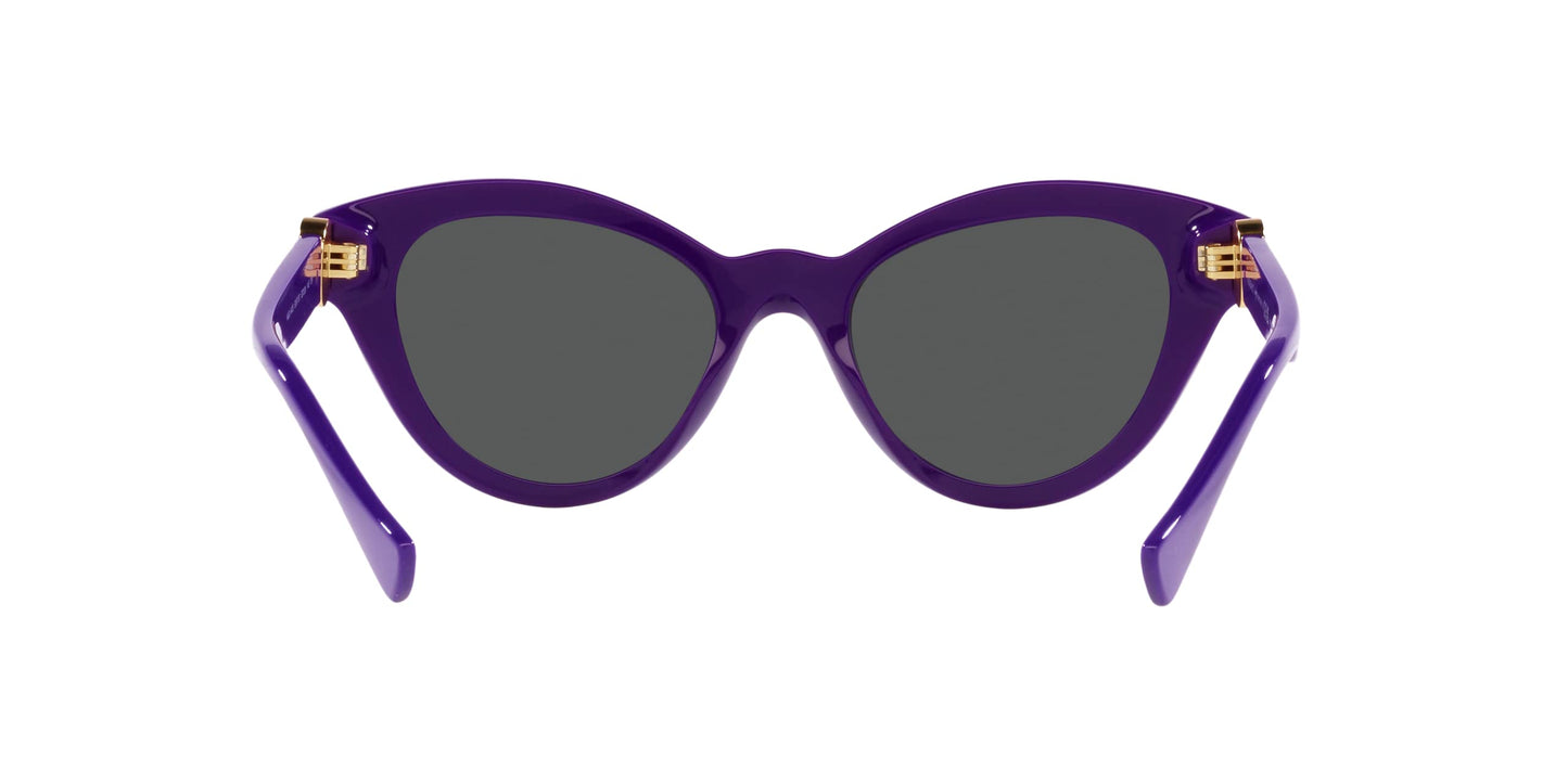 Versace Woman Sunglasses Purple Frame, Dark Grey Lenses, 52MM