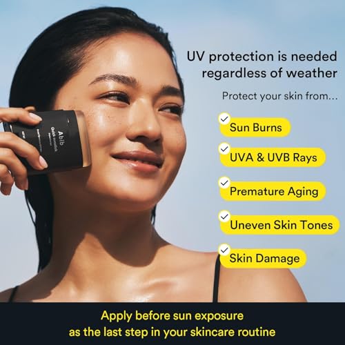 Abib Quick Sunstick Protection Bar SPF50+ Broad Spectrum, Glowy Sunscreen Stick for Dry & Sensitive Skin, No White Cast, With Centella & Aloe, Korean Sunscreen, 0.77 oz / 22 g