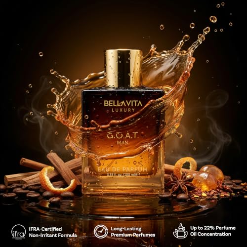Bellavita Luxury G.O.A.T. Eau de Parfum | 100 ml | Perfume for Men