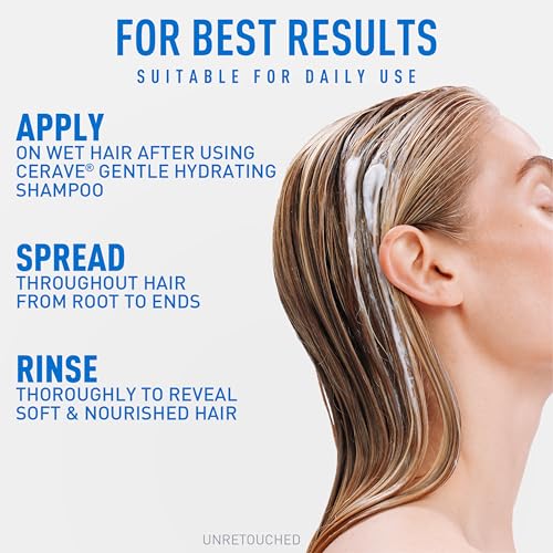 CeraVe Gentle Hydrating Conditioner, Hair Conditioner with Hyaluronic Acid