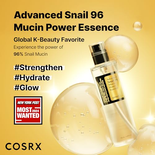 COSRX Snail Mucin 96% Repairing Serum for Sooothing & Hydrating 3.38 oz.