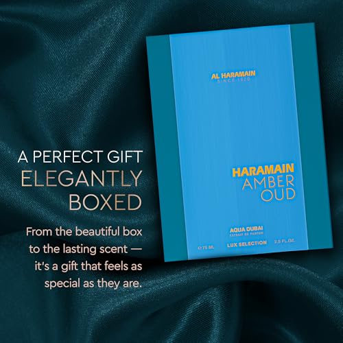 Al Haramain Amber Oud Eau de Parfum – Aqua Dubai – Oud Cologne + ATOMIZER – Men's Perfume for Men: Bergamot, Green Notes, Mandarin, Melon, Pineapple, Amber, Vanilla, Musk, Mens Fragrances (2.5 oz)