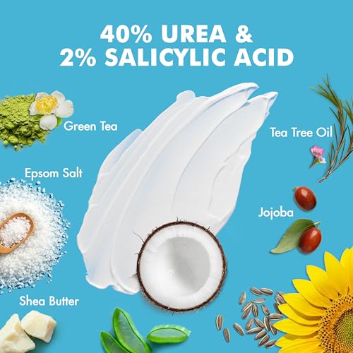 Ebanel Urea Cream 40% plus Salicylic Acid 2% for Dry Cracked Feet Skin