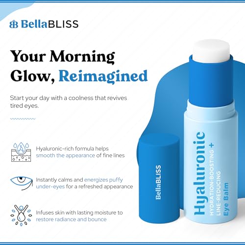 Bella Bliss Hyaluronic Eye Balm Reduces Anti-Aging Dryness and Fine lines, Hydrating - under eye cream - Made in korea 0.35 oz / 10 g - Pack of 1
