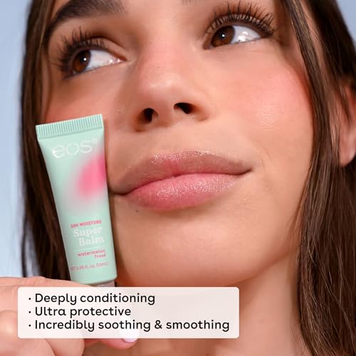 eos 24H Moisture Super Balm - Honey Apple, Day or Night Lip Treatment, Made for Sensitive Skin, Lip Balms & Moisturizers, 0.35 fl oz