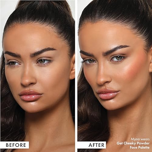 ICONIC LONDON Get Cheeky Face Powder Palette | 4 Matte & Shimmer Shades