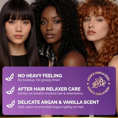 Hydrating Hair Mask for Dry, Damaged & Curly Hair – Keratin Treatment, 10oz
