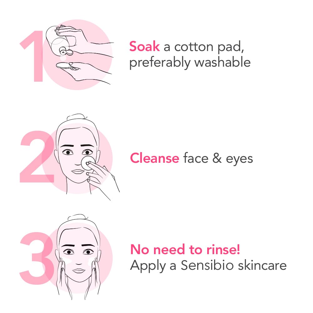 Bioderma - Sensibio H2O - Micellar Water - Cleansing and Make-Up Removing - Refreshing feeling - for Sensitive Skin, 3.4 Fl Oz (Pack of 1)