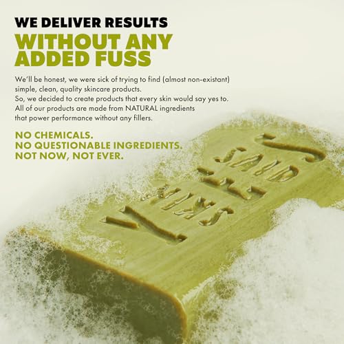 Skin Said Yes Olive Oil Bar Soap 8 Pack | Made in Greece | Pure Oilve Oil Hand Soap | Moisturizing, Nuorishing and Gentle on Skin, Rich in Antioxidants