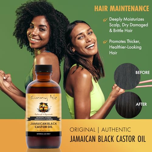 Sunny Isle Jamaican Black Castor Oil 4oz, Original, Authentic