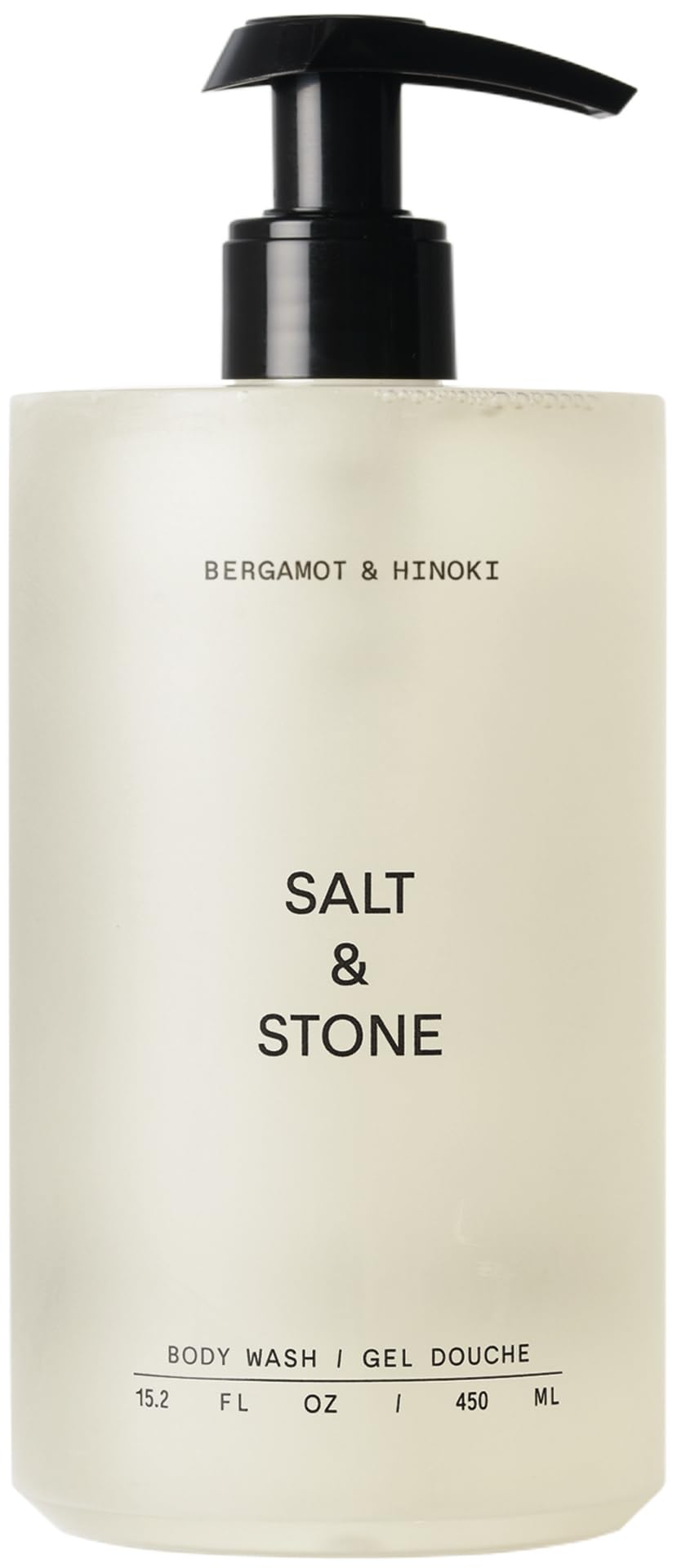 SALT & STONE Antioxidant-Rich Body Wash - Bergamot & Hinoki | Cleanse, Nourish & Soften Skin with Niacinamide & Hyaluronic Acid | Free From Parabens, Sulfates & Phthalates (15.2 fl oz)