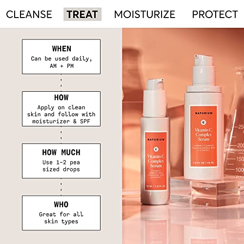 Naturium Vitamin C Complex Serum, Hyaluronic Acid & Vitamin E, 1 fl oz