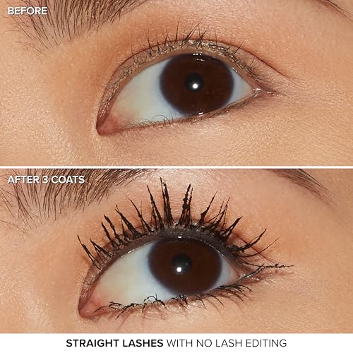 Too Faced Ribbon Wrapped Lash Mascara | Extreme-Length Tubing Mascara + 24-Hour Volume & Curl | Flake-Resistant, Smudge-Proof, Clump-Free Formula, Lash Extension Effect, Black, 0.27 Fl Oz