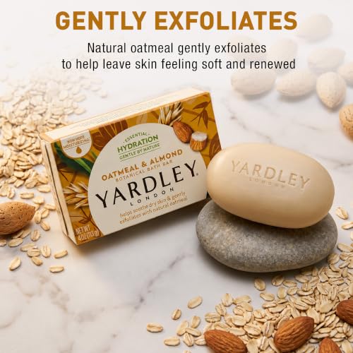 Yardley London Soap Bath Bar Bundle - 10 Bars: English Lavender, Oatmeal and Almond, Aloe and Avocado, Cocoa Butter, Lemon Verbena 4.25 Ounce Bars (Pack of 10 Bars, Two of each)