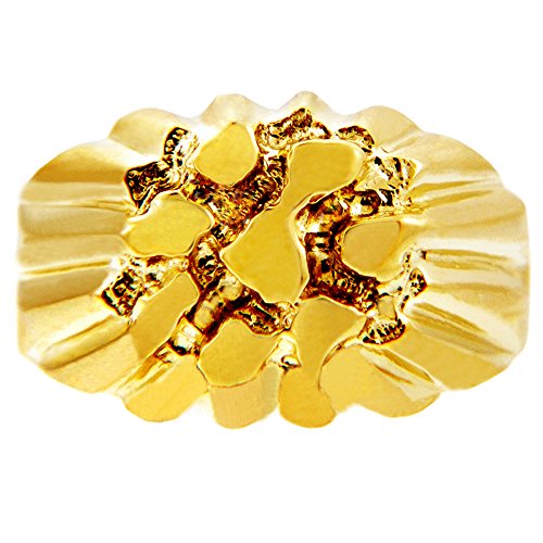 Nugget Rings Men's Gold The King Solid Gold (10K) (11)