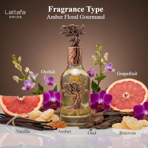 Lattafa Pride Eternal Oud for Unisex Eau de Parfum Spray, 3.4 Ounce