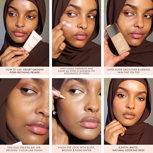 ICONIC LONDON Velvet Smooth Pore-Refining Primer | Vegan, 1.01 Fl oz
