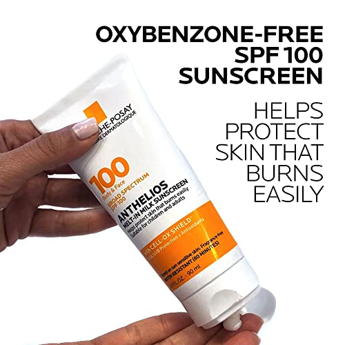 La Roche-Posay Anthelios Melt-In Milk SPF 100 Sunscreen for Face & Body 3oz