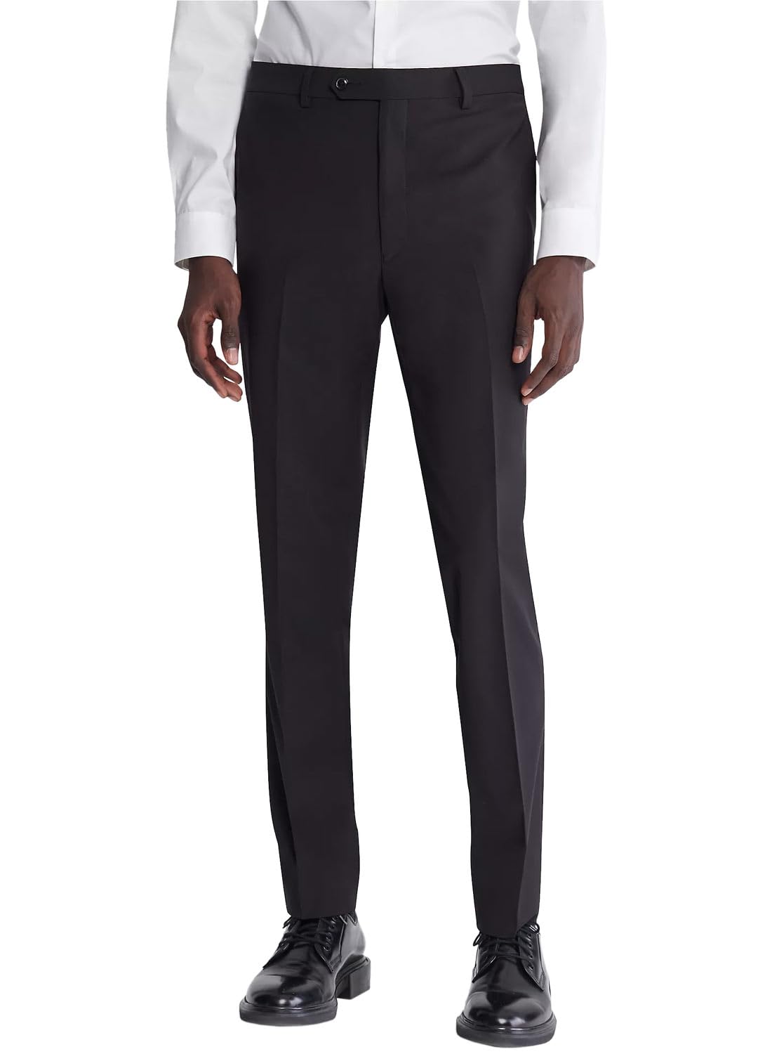 Calvin Klein Men's Slim Fit Dress Pant, Black, 38 X 32