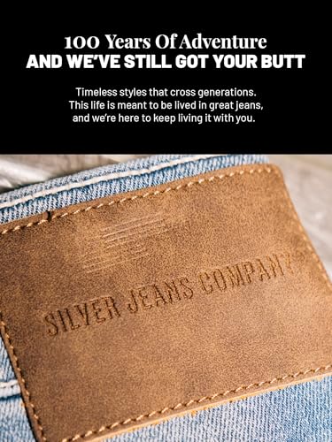 Silver Jeans Co. Men's Grayson Classic Fit Straight Leg Jeans, Dark Wash SDK312, 34W x 32L