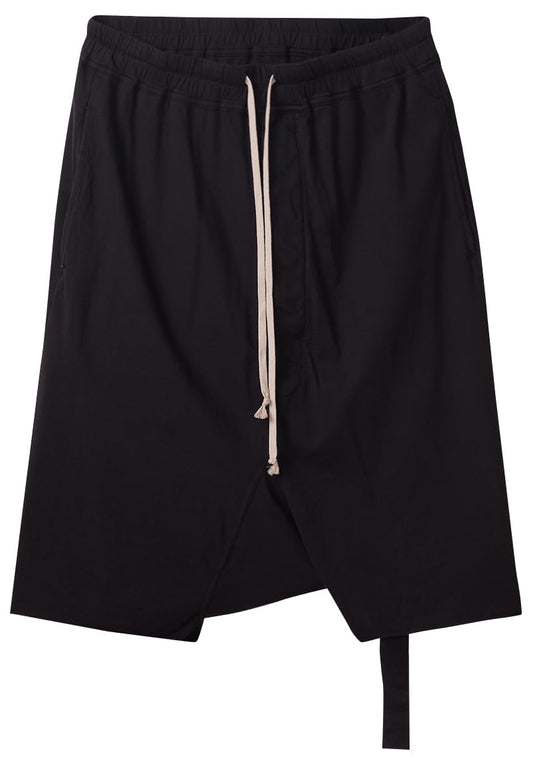 Rick Owens, Pre-loved Drawstring Pod Shorts, Large, Black