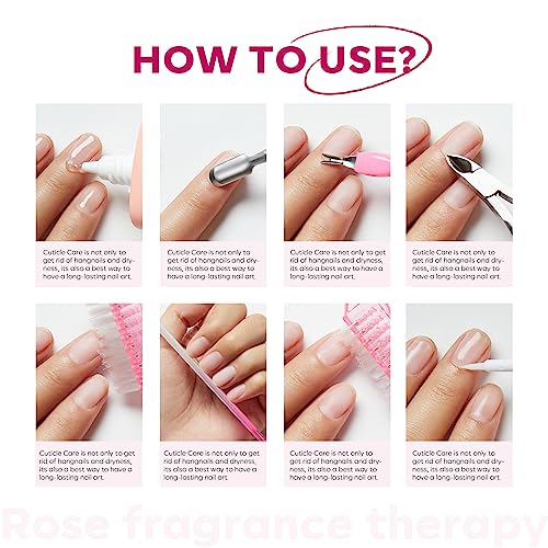 Modelones Cuticle Remover, Nail Kit Cuticle Trimmer Pusher Remover Liquid