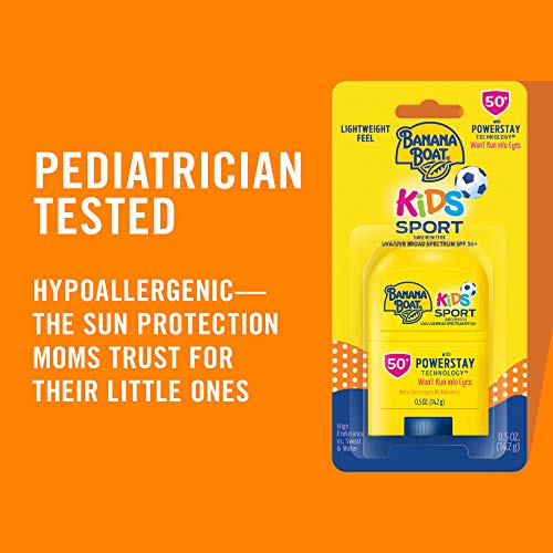 Banana Boat Sport Kids Sunscreen Stick SPF 50, 0.5 oz