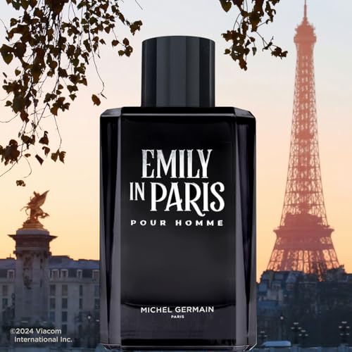 Michel Germain Emily in Paris Pour Homme Eau de Toilette Spray Cologne, Fougere Aromatic Scent, Top Notes of Sophisticated Cardamom for Him, 1 Fl Oz