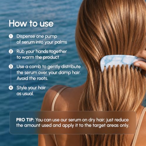 MAREE Hair Oil for Frizzy Hair with Argan Oil, Keratin & Biotin – Hair Serum for Dry and Curly Hair Gloss – Frizz Control Hair Care Products for Women – Aceite Para el Cabello – 50 ml