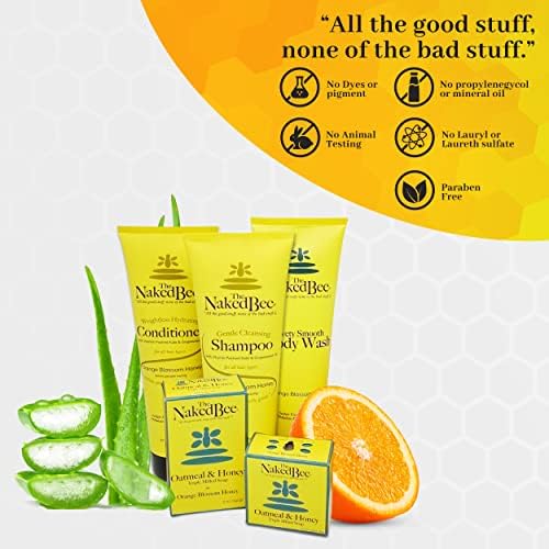 The Naked Bee Foot Balm for Restoration Heel (2 oz) Orange Blossom Honey Foot Balm - Intensive Repair & Cracked Heel Treatment - Deeply Moisturizing & Nourishing for Dry, Tired Feet