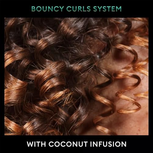 TRESemmé Defining Hair Mousse, Bouncy Curls, Travel-Size 6-Pack – Curly Hair Products for 24-Hour Frizz Control with Coconut Oil, 2 Oz Ea
