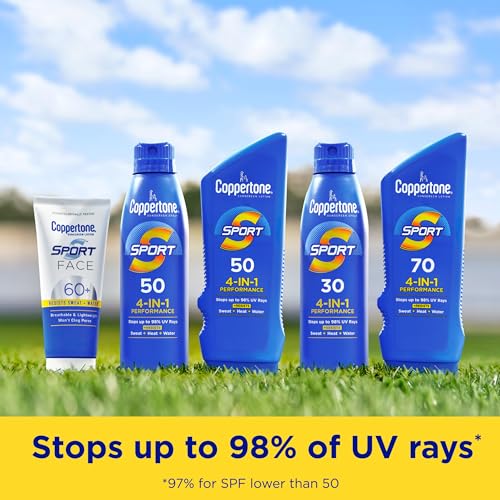 Coppertone Sport Sunscreen Stick SPF 40, Face and Body, Travel Size, 1.5 Oz