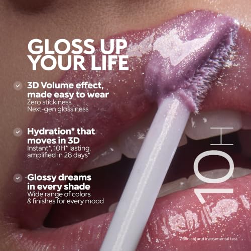 Kiko Milano 3D Hydra Lip Gloss – High Shine, Hydrating, Plumping, Non-Sticky, Moisturizing Lip Makeup – 06 Candy Rose – 6.5ml
