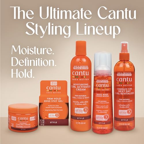 Cantu Coconut Curling Cream with Shea Butter for Natural Hair, 12 oz