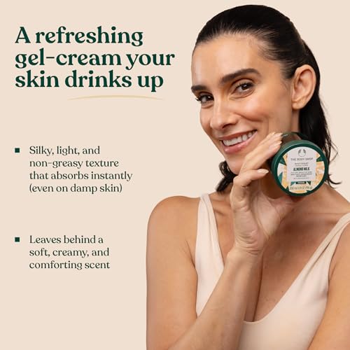 The Body Shop Almond Milk Body Yogurt, 48hr Moisturizer, for Sensitive and Dry Skin, 100% Vegan, 6.98 Fl.Oz