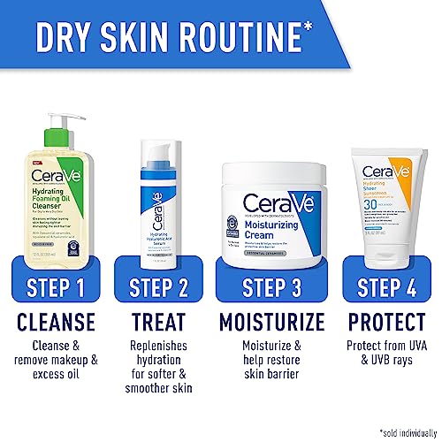 CeraVe Hydrating Foaming Oil Facial Cleanser with Hyaluronic Acid, 19oz