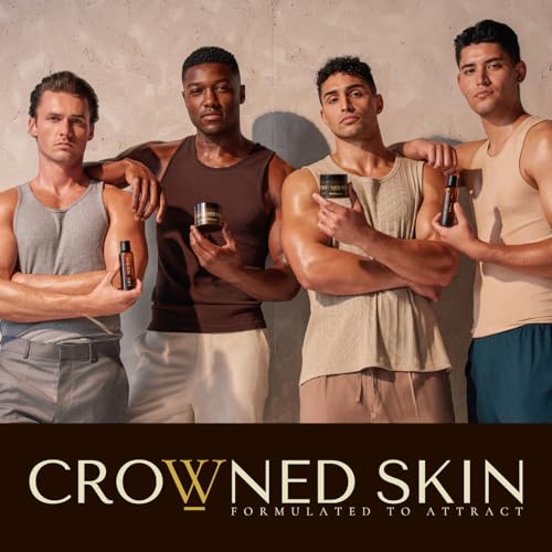 Crowned Skin King Cologned Body Butter for Men | Warm & Sensual | As Seen On Shark Tank | Scented with Sandalwood & Leather | Infused with Organic Shea & Mango Butters | All-Day Fragrance | 4.4oz
