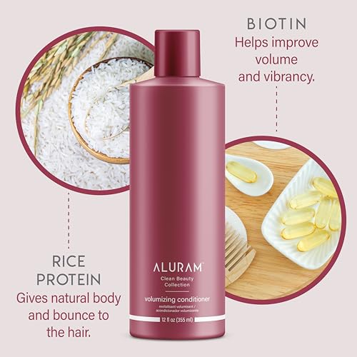 ALURAM Volumizing Conditioner, Weightless Moisture for Volume & Fullness for All Hair Types, 12 Fl Oz