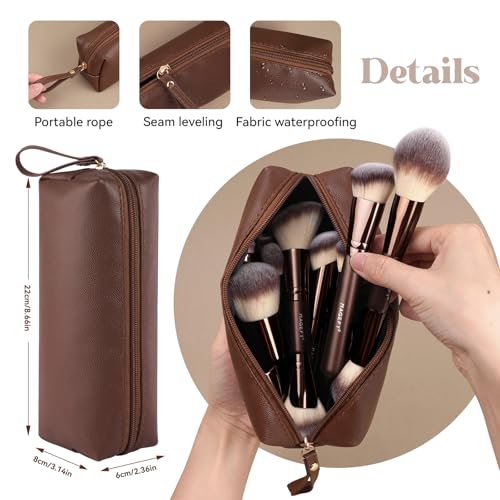 MAGEFY Makeup Brushes 26-in-20 Professional Makeup Brush Set Double-End Make Up Brushes for Powder Concealers Eye Shadows Blush Contour Foundation Brushes with Case