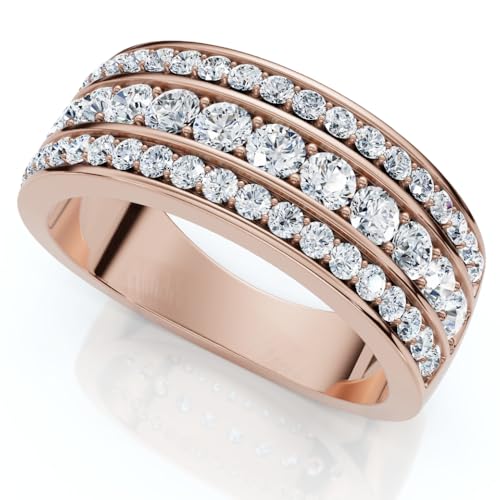 Pompeii 1Ct Men's Diamond Wedding Anniversary Ring 10k Gold Lab Grown - Size 11.5 (F/G,VS1-VS2)