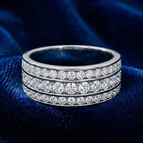 Pompeii 1Ct Men's Diamond Wedding Anniversary Ring 10k Gold Lab Grown - Size 11.5 (F/G,VS1-VS2)