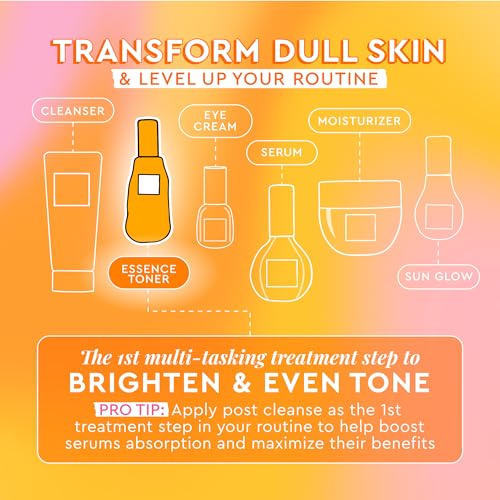 Glow Recipe Cloudberry Brightening Essence Toner, Korean Brightening Essence, Hydrating Rice Water + 5% Glycerin, CoQ10, Vitamin C & E, Barrier Support, Even Tone (75ml)