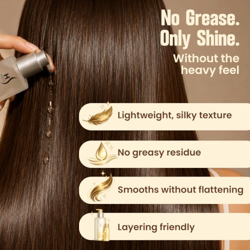 HerStyler Castor Oil Hair Serum - with Argan Oil, Vitamin E, Aloe -2 Fl Oz