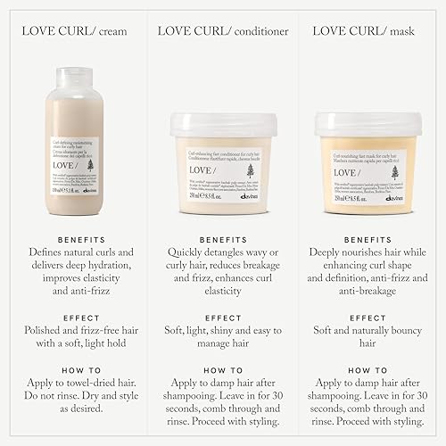 Davines LOVE CURL/Mask Nourishing Treatment for Wavy Curly Hair 8.5 Fl Oz